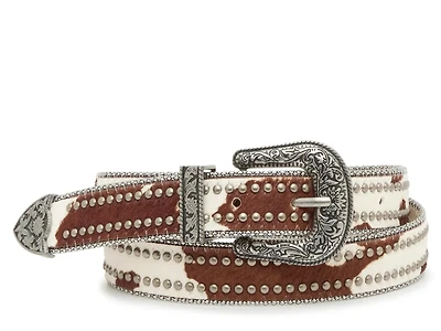 Cow Western Stud Women's Belt