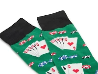 Poker Men's Crew Socks