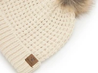 Waffle Chenille Pom Beanie