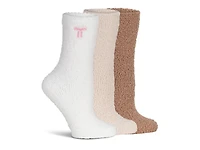 Star Fuzzy Women's Crew Socks