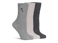 Star Fuzzy Women's Crew Socks