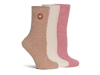 Star Fuzzy Women's Crew Socks
