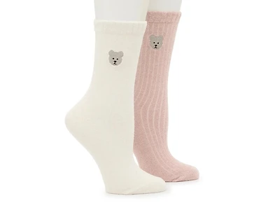 Embroidered Women's Crew Socks