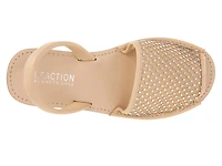 Fine Glass Wedge Sandal