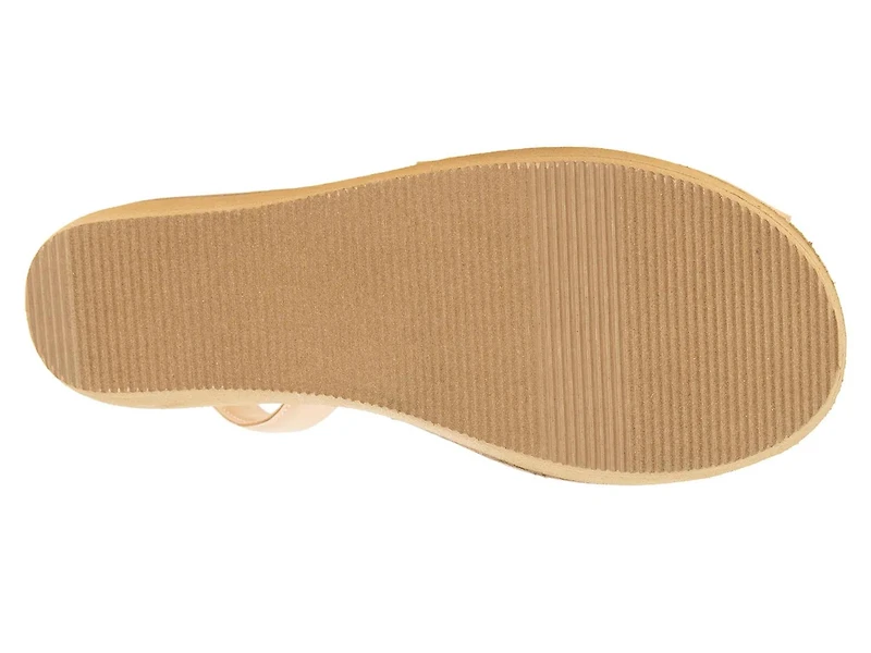 Fine Glass Wedge Sandal