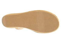 Fine Glass Wedge Sandal