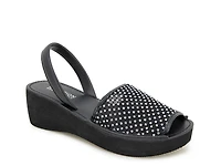 Fine Glass Wedge Sandal