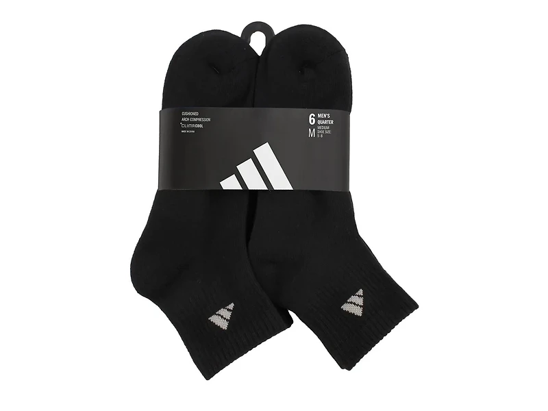 Athletic Cushioned Men's Quarter Ankle Socks