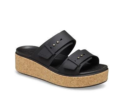 Brooklyn Cork Buckle Wedge Sandal