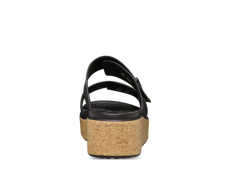 Brooklyn Cork Buckle Wedge Sandal