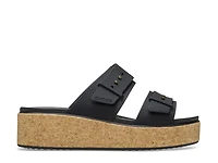 Brooklyn Cork Buckle Wedge Sandal
