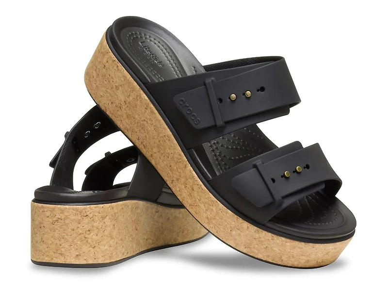Brooklyn Cork Buckle Wedge Sandal