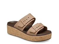 Brooklyn Cork Buckle Wedge Sandal - Women's