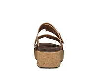 Brooklyn Cork Buckle Wedge Sandal - Women's