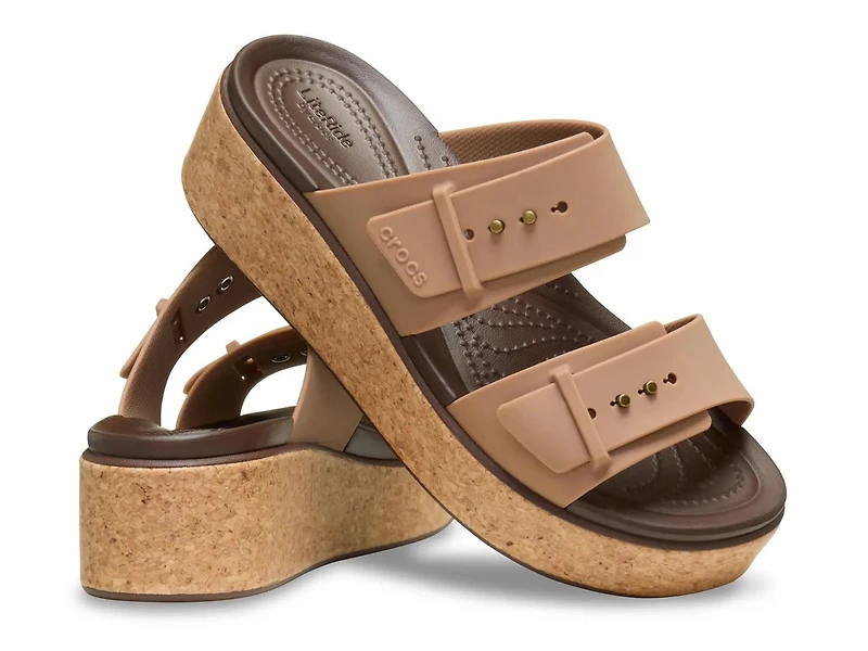 Brooklyn Cork Buckle Wedge Sandal - Women's