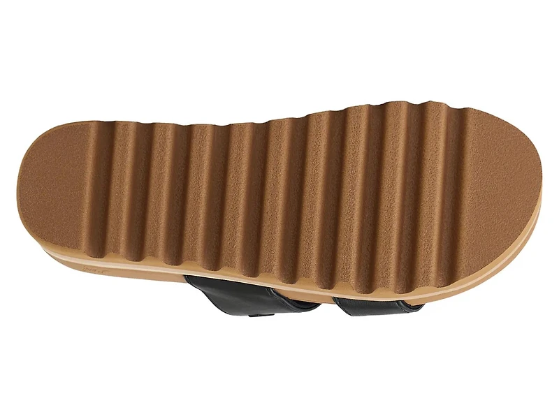 Banded Horizon Hi Wedge Sandal