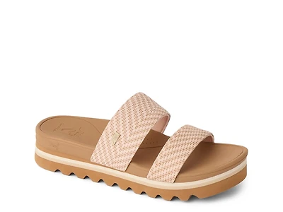 Banded Horizon Hi Wedge Sandal