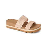 Banded Horizon Hi Wedge Sandal