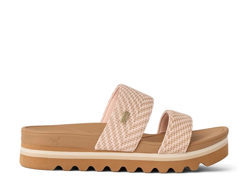 Banded Horizon Hi Wedge Sandal