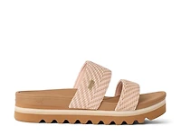Banded Horizon Hi Wedge Sandal