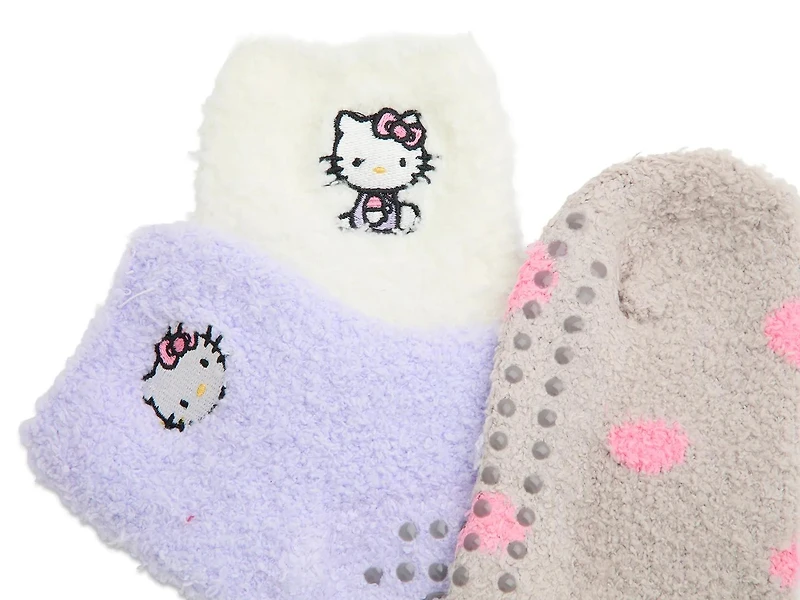 Hello Kitty Kids' Slipper Socks - 3 Pack