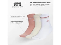 Cushioned Sport Women's High Quarter Socks