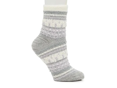 Cozy Lodge Popcorn Fairisle Women's Crew Socks