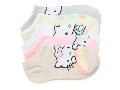 Hello Kitty Kids' No Show Socks - 5 Pack