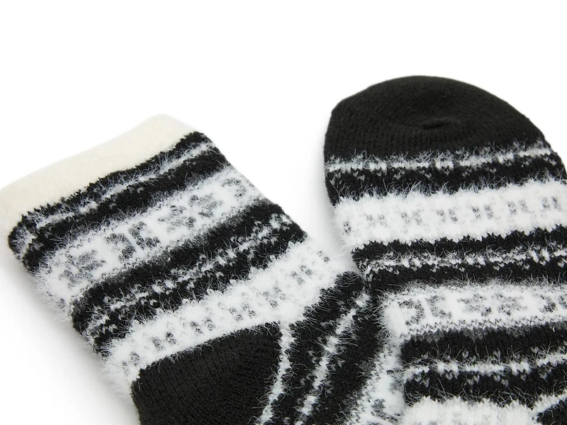 Cozy Lodge Fairisle Mink Women's Crew Socks
