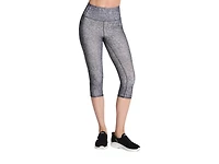Go Walk Printed Women's High Waist Capri Pants
