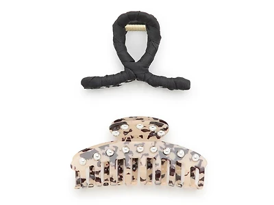 Animal Studs Claw Clip Set - 2 Pack
