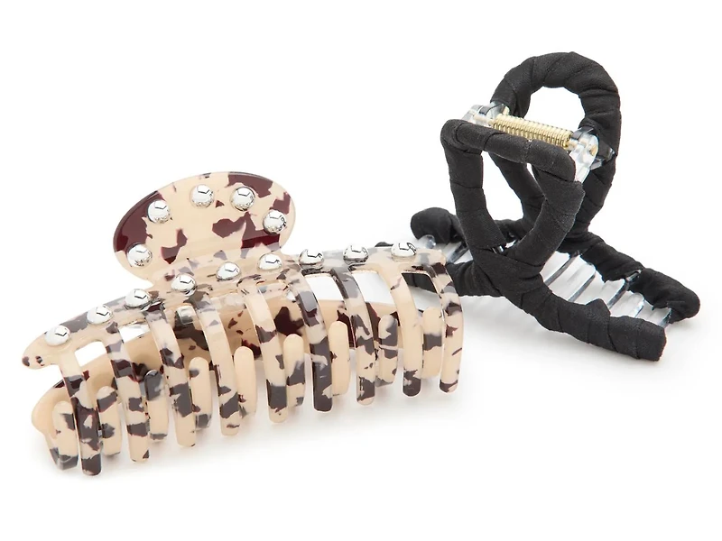 Animal Studs Claw Clip Set - 2 Pack