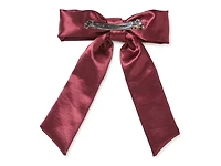 Bordeaux Satin Hair Bow