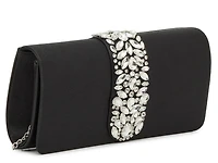 Crystal Satin Clutch