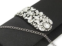 Crystal Satin Clutch
