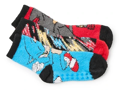 Sonic The Hedgehog Cozy Kids' Socks - 3 Pack
