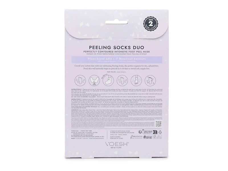 Peeling Socks Foot Peel Mask Set - 2 Pack