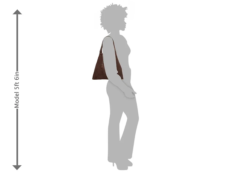 Charlie Suede Hobo Bag