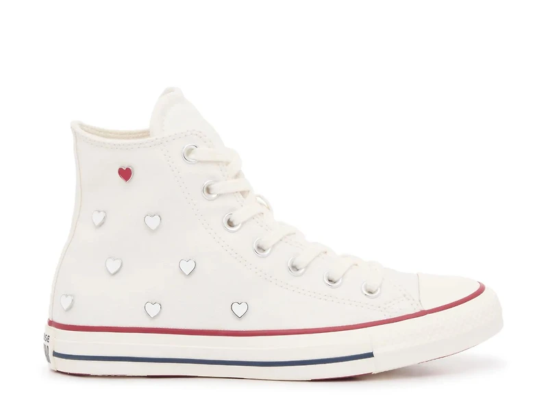 Chuck Taylor All Star White Hearts High-Top Sneaker - Women's