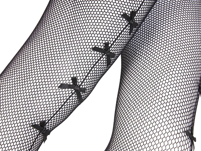 Bow Fishnet Women's Tights