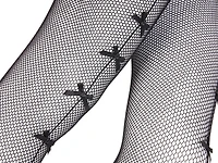 Bow Fishnet Women's Tights