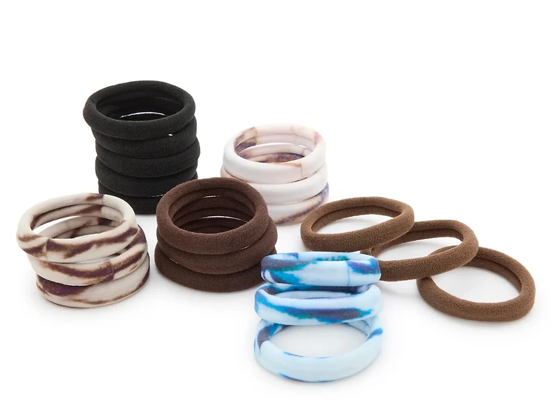 Neutral & Tie Dye Hair Tie Set - 20 Pack