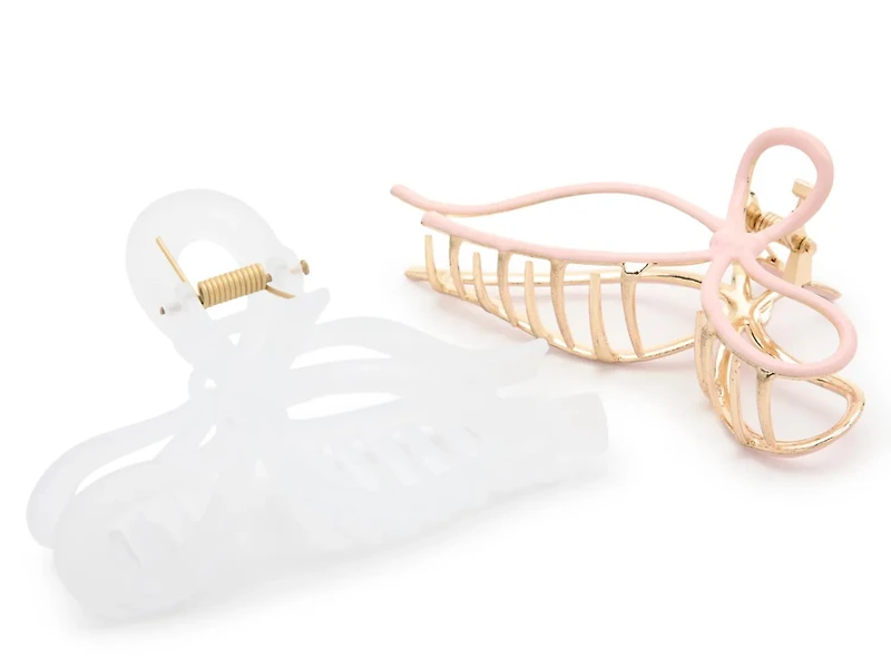 Bow Claw Clip Set - 2 Pack