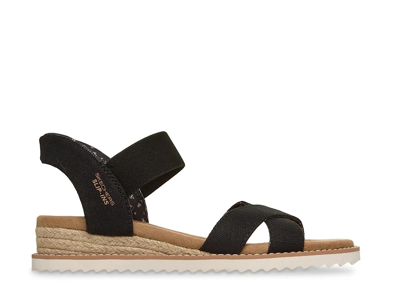 Hands Free Slip-ins® BOBS Desert Kiss Golden Lily Wedge Sandal