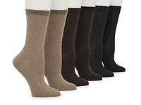 Ribbed Women's Crew Socks