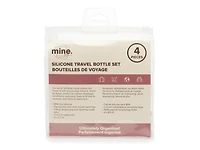Silicone Travel Bottles - 4 Pack