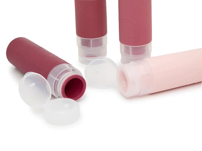 Silicone Travel Bottles - 4 Pack