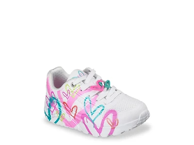 x JGoldcrown Uno Lite Metallic Flutter Hearts Sneaker