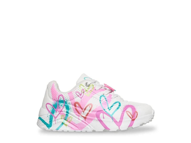 x JGoldcrown Uno Lite Metallic Flutter Hearts Sneaker