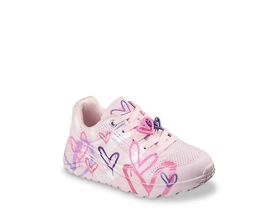 x JGoldcrown Uno Lite Metallic Flutter Hearts Sneaker - Kids'